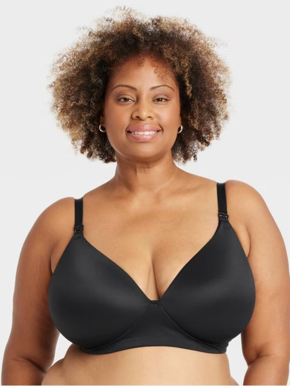 Women's Wirefree Absorbent Nursing Bra - Auden Black 34DD